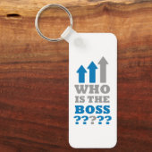 Porte-clés Qui est le patron ? (Recto)