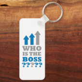 Porte-clés Qui est le patron ? (Verso)