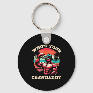 Porte-clés Qui est votre Crawdaddy écrevisse retro crustacé C