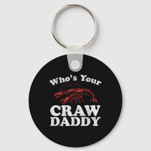 Porte-clés Qui est votre père de famille Funny Crawfish Boil