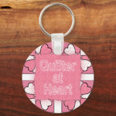 Porte-clés Quilter au coeur (Recto)
