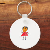 Porte-clés Quirky Doodle Style Antenne Amis Graphic Tee (Verso)