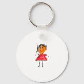 Porte-clés Quirky Doodle Style Antenne Amis Graphic Tee (Verso)