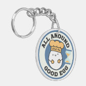 Porte-clés Quoi, Tout Autour D'Un Bon Oeuf (Devant gauche)