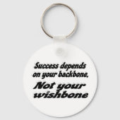 Porte-clés Quote de motivation de la colonne vertébrale de su (Recto)