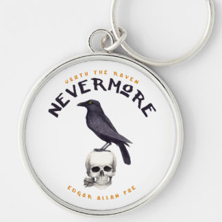 Porte-clés Quoth Raven plus jamais - Edgar Allan Poe