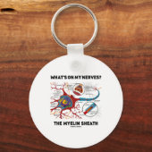 Porte-clés Qu'y a-t-il sur mes nerfs ? Le Myelin Sheath (Recto)