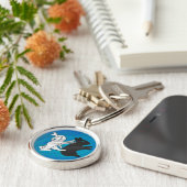 Porte-clés Rabat Ombre Sur Bleu (Côté)