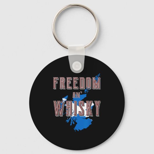 Porte-clés Rabbie Burns Citation Liberté Whisky Scottish Colo (Recto)