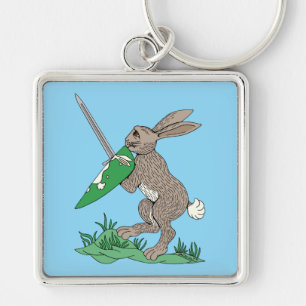 Porte-clés Rabbit de guerrier médiéval