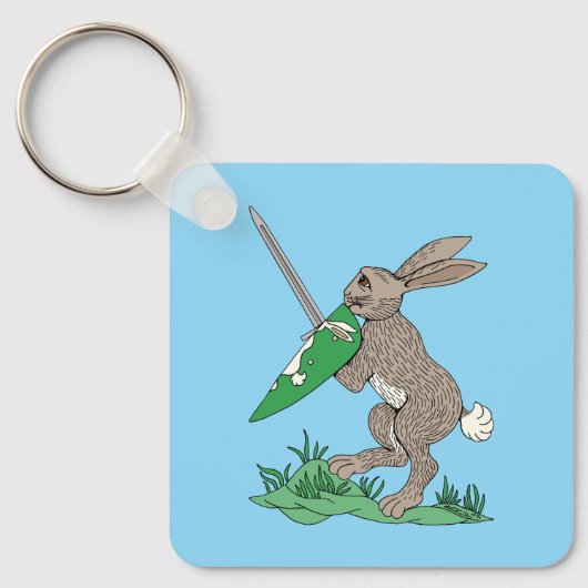 Porte-clés Rabbit de guerrier médiéval (Recto)