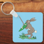 Porte-clés Rabbit de guerrier médiéval (Recto)