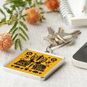 Porte-clés Rabbit Nordic Scandinavian Folk Art (Côté)