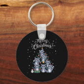 Porte-clés Raccoon Arbre de Noël Raccoon Arbre de Noël Joyeux (Recto)