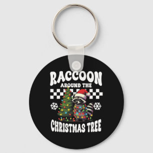 Porte-clés Raccoon autour de l'arbre de Noël Raccoon Lover Dr