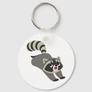 Porte-clés Raccoon de caricature mignonne Prankish