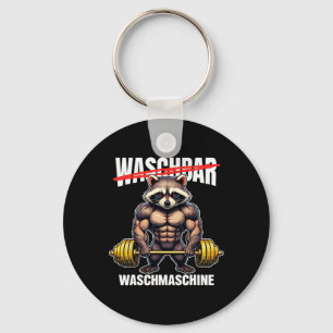 Porte-clés Raccoon Lave Machine Bodybuilding Fitness Gym