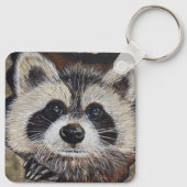 Porte-clés Raccoon Porte - clé de peinture (Dos)