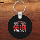 Porte-clés Race Car Birthday Party Racing Family Sister T Cre (Recto)