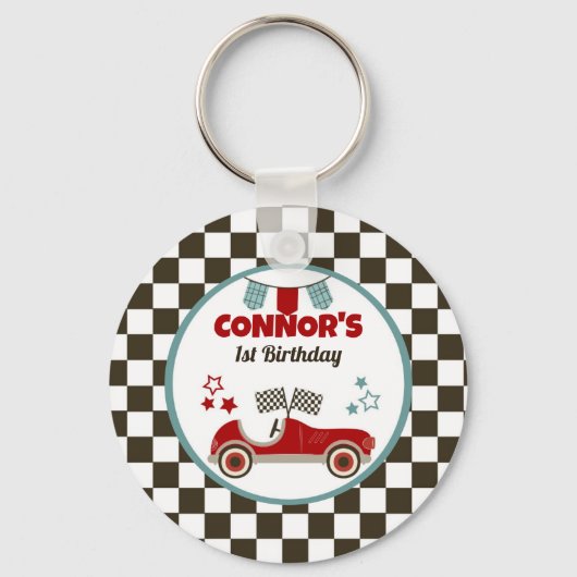 Porte-clés Race Car Fête à thème (Recto)