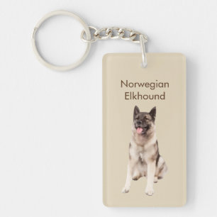 Porte-clés Race de chien d'Elkhound de Norvégien