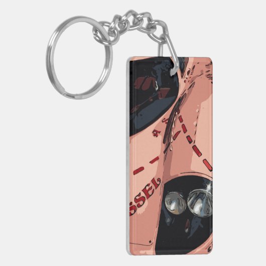 PORTE-CLÉS RACER D'ENDURANCE - ROSE (Devant gauche)