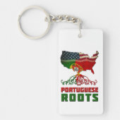 Porte-clés Racines américaines portugaises (Devant)