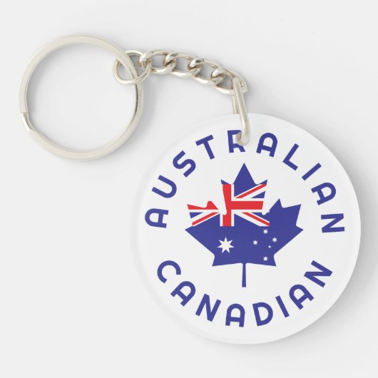 Porte-clés Racines australiennes canadiennes (Devant)