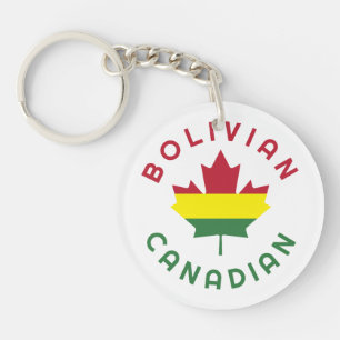 Porte-clés Racines boliviennes canadiennes