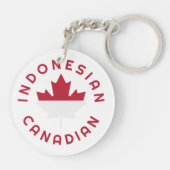 Porte-clés Racines indonésiennes canadiennes (Dos)