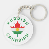 Porte-clés Racines kurdes canadiennes (Dos)