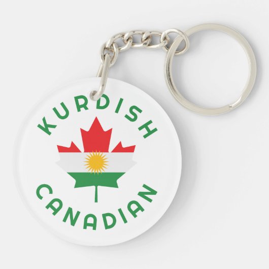 Porte-clés Racines kurdes canadiennes (Dos)
