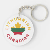 Porte-clés Racines lituaniennes canadiennes (Dos)