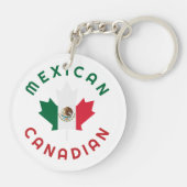 Porte-clés Racines mexicaines canadiennes (Dos)