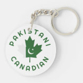 Porte-clés Racines pakistanaises canadiennes (Dos)