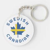 Porte-clés Racines suédoises canadiennes (Dos)