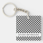 Porte-clés Racing Gentlemen Démarrez votre moteur Checker Dra (Devant)