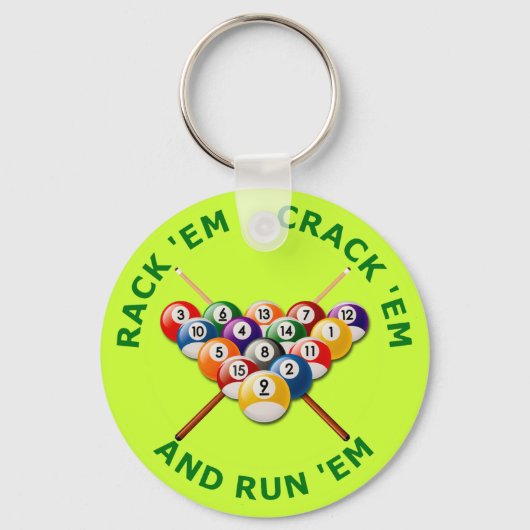 Porte-clés Rack'em Crack'em et Run'em (Recto)