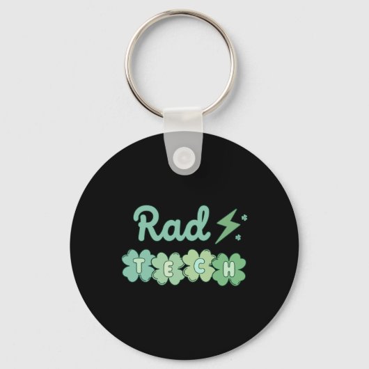 Porte-clés Rad Tech Jour de la Saint Patrick Xray Irish Lucky (Recto)