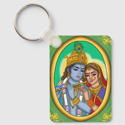 Porte-clés Radha Krishna (Recto)