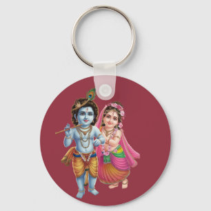 Porte-clés Radha Krishna : Le symbole de l'obligation éternel
