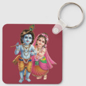 Porte-clés Radha Krishna : Le symbole de l'obligation éternel (Dos)