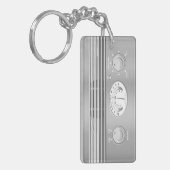 Porte-clés Radio Vintage Chrome (Devant gauche)