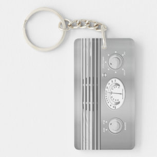 Porte-clés Radio Vintage Chrome