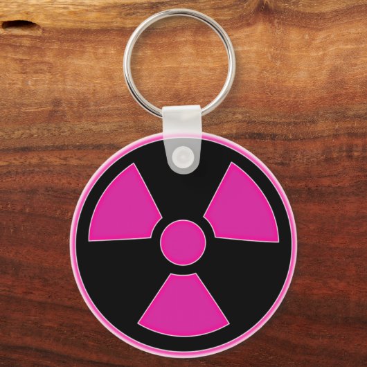 Porte-clés Radioactive Pink Keychain (Recto)
