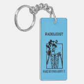 Porte-clés Radiologiste de travail Médicale personnalisable p (Devant gauche)