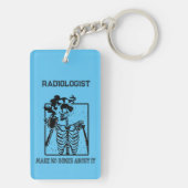 Porte-clés Radiologiste de travail Médicale personnalisable p (Dos)