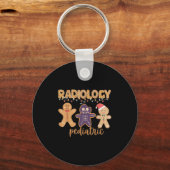 Porte-clés Radiology Tech Pediatric Christmas Gingerbread Man (Recto)