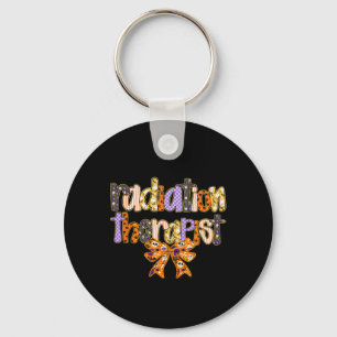 Porte-clés Radiothérapeute Halloween Coquette Citrouille Rad