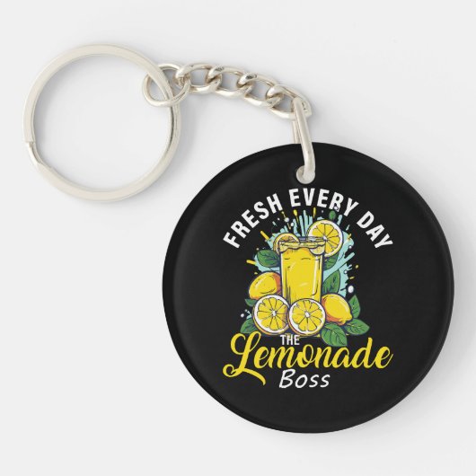 Porte-clés Rafraîchi Chaque Jour Le Patron De Limonade (Devant)